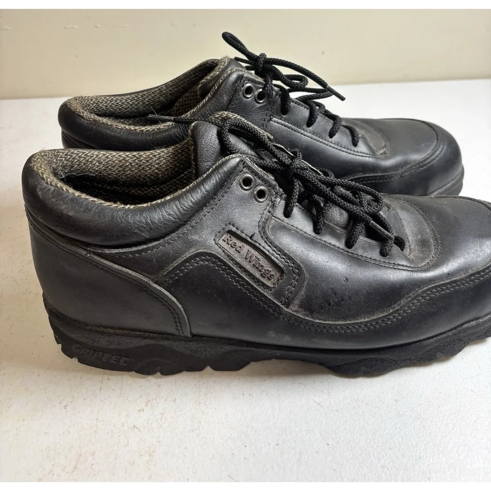 Red Wings Black Oxford Work Shoes Men‎ Size 11.5E Black Steel Safety Toe